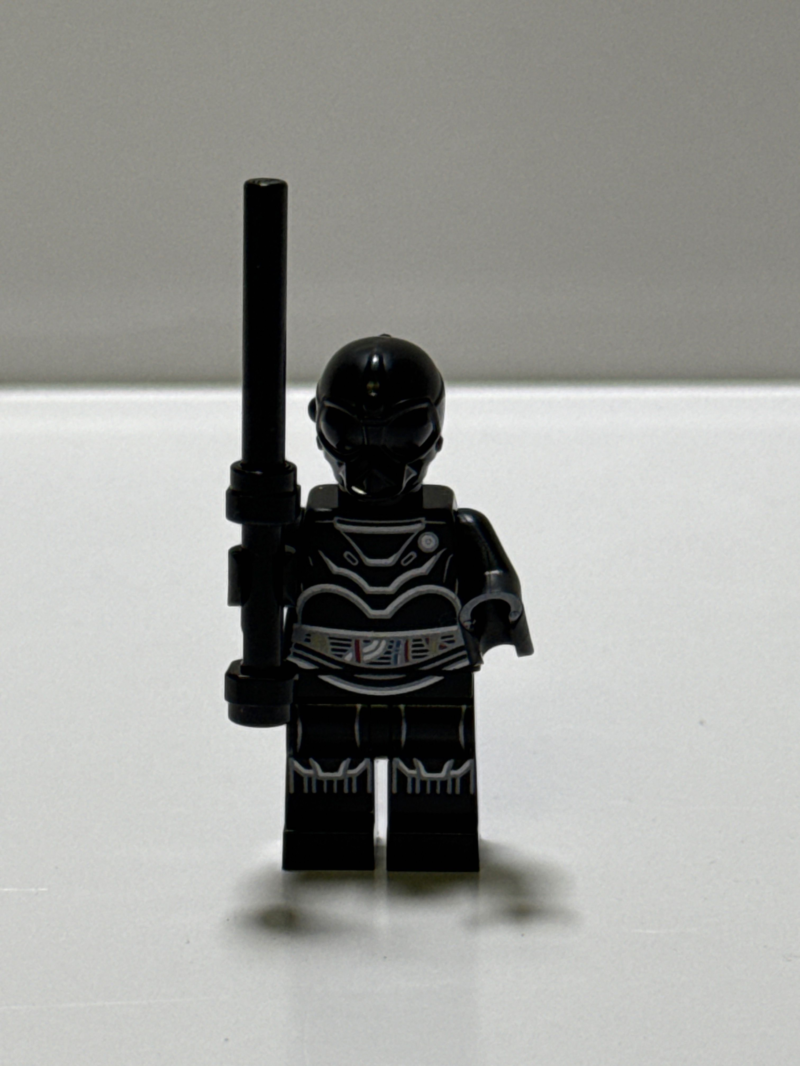 LEGO Star Wars NI-L8 Protocol Droid minifigure.