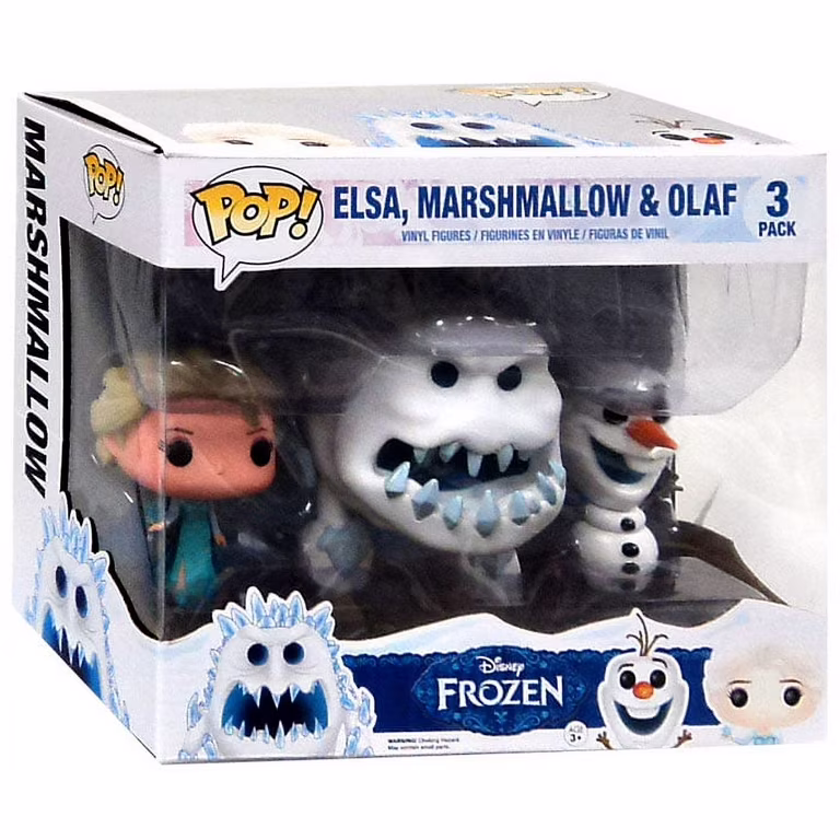 Funko Pop! Disney Frozen Elsa, Marshmallow & Olaf 3-Pack