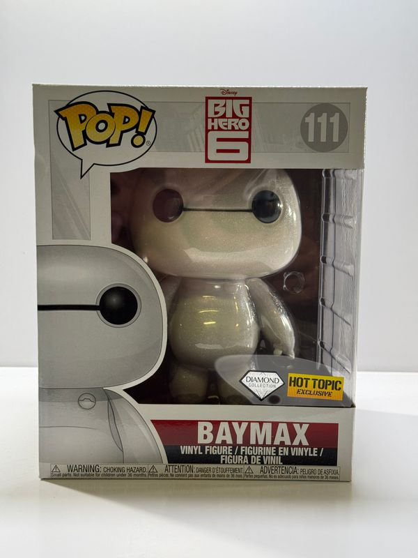 Funko Pop! Big Hero 6 Baymax Diamond Collection #111 (Hot Topic Exclusive) - Image 2