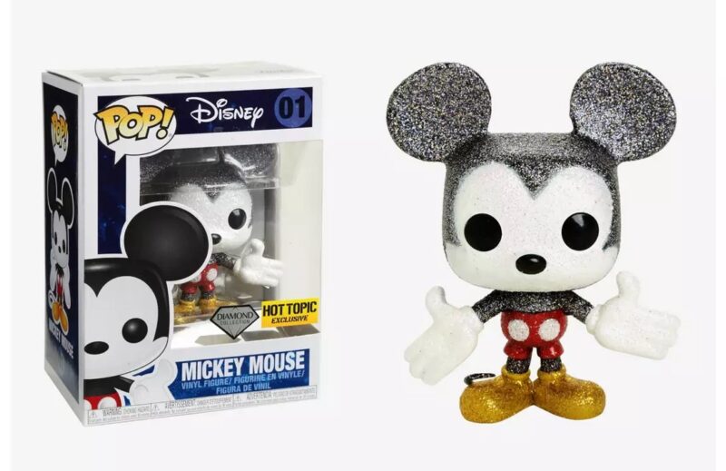 Funko Pop! Disney Mickey Mouse Diamond Collection Hot Topic Exclusive