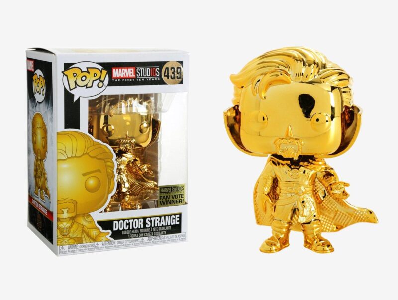 Funko Pop! Marvel Studios The First Ten Years Gold Chrome Doctor Strange (Fan Vote Winner)