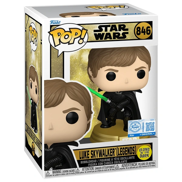 Funko Pop! Star Wars Luke Skywalker (Legends) #846 Glow in the Dark