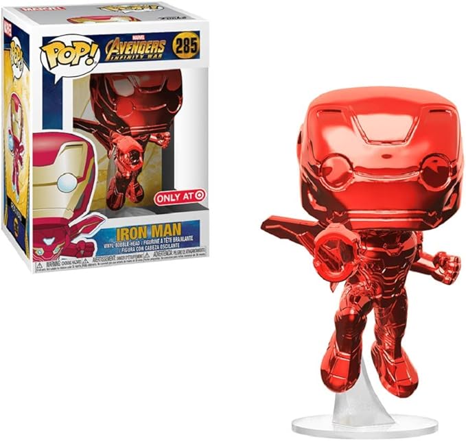 Funko Pop! Avengers Infinity War Iron Man (Red Chrome) #285 Target Exclusive