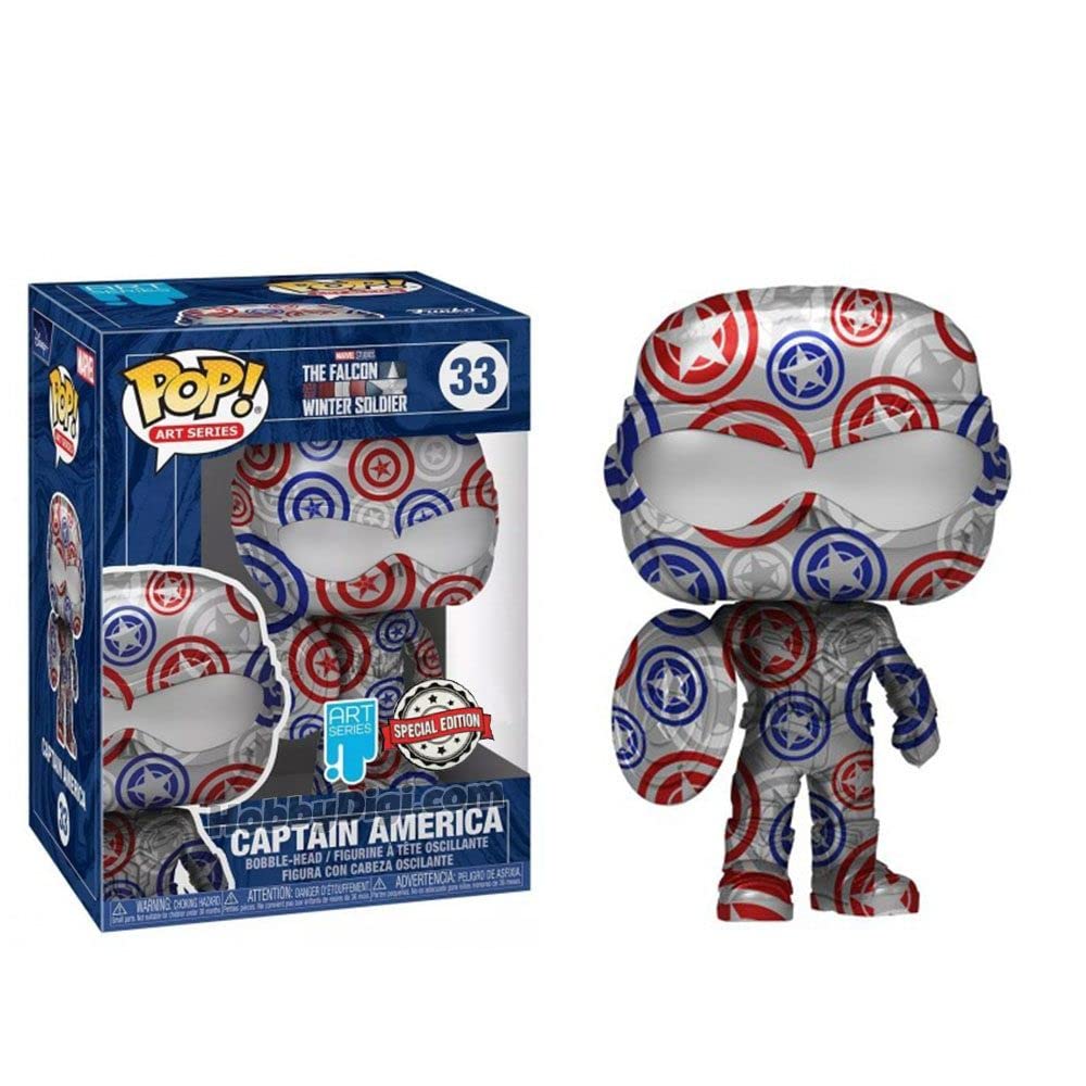 Funko Pop! Art Series Captain America (The Falcon and The Winter Soldier) Special Edition #33