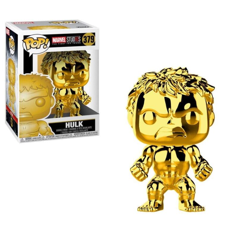 Funko Pop! Marvel Studios The First Ten Years Hulk Gold Chrome #379