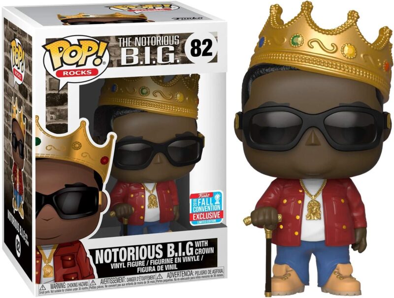 Funko Pop! Rocks Notorious B.I.G. with Crown (Toy Tokyo NYCC 2018 Limited Edition) #82