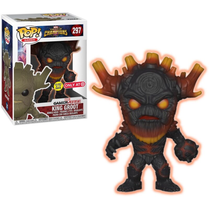 Funko Pop! Games Marvel Contest of Champions King Groot (Glow in the Dark) Target Exclusive #297