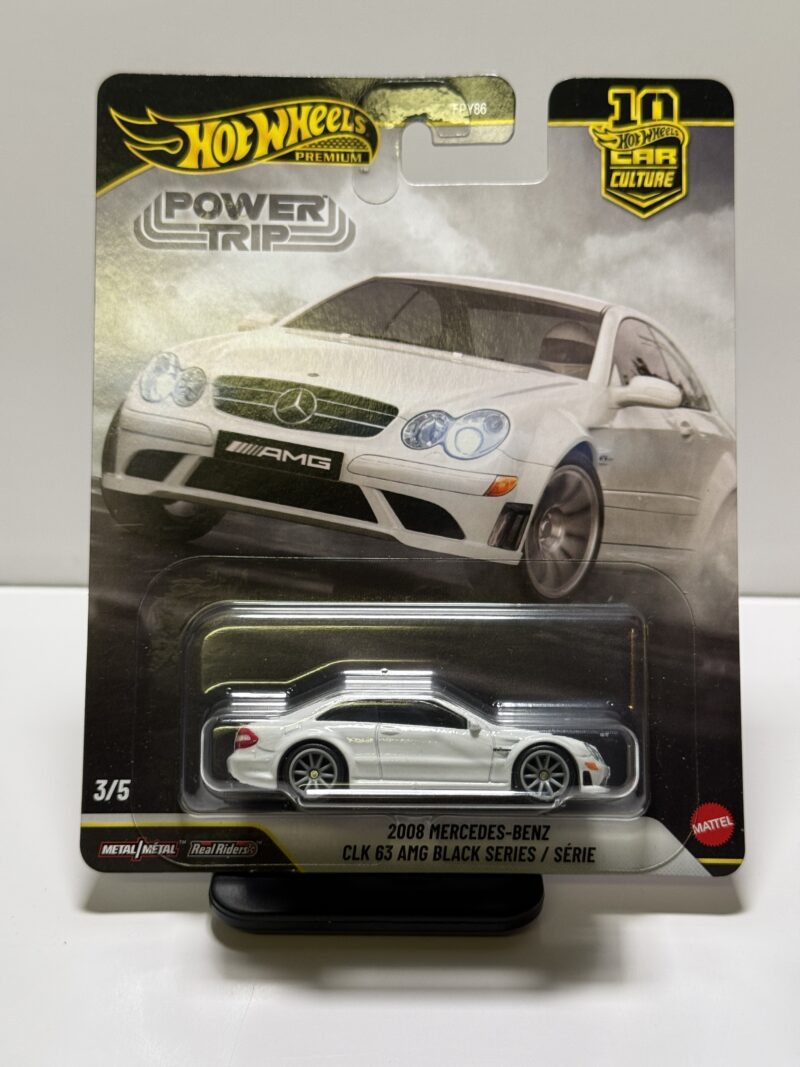 Hot Wheels Premium Power Trip 2008 Mercedes-Benz CLK 63 AMG Black Series