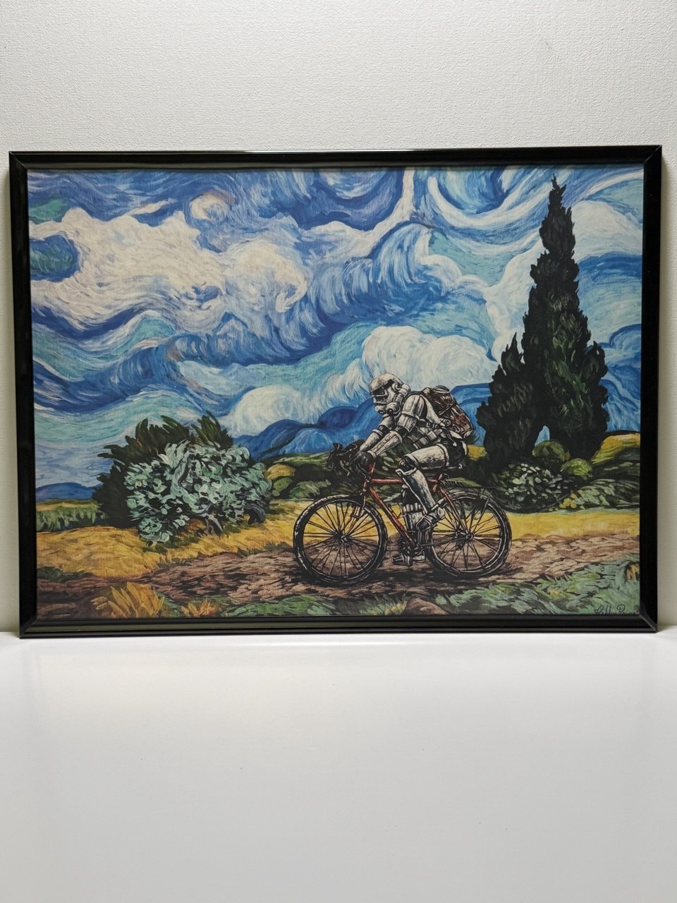 Stormy Ride | Stormtrooper Van Gogh Style Art Print - Image 2