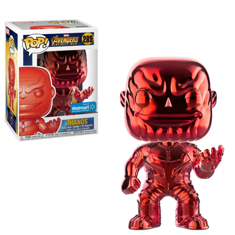 Funko Pop! Marvel Avengers Infinity War Thanos (Chrome Red) Walmart Exclusive #289