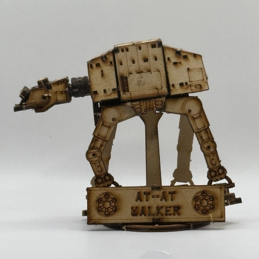 Wooden Star Wars AT-AT Walker Laser-Cut