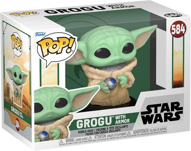 Funko Pop! Star Wars Grogu with Armor #584 (The Book of Boba Fett)