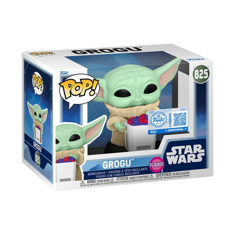 Funko Pop! Star Wars Grogu Flocked (with Snack) #825 (Target Exclusive)