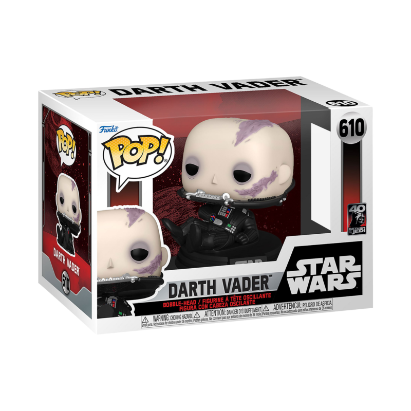 Funko Pop! Star Wars Darth Vader (Unmasked) 40th Anniversary #610