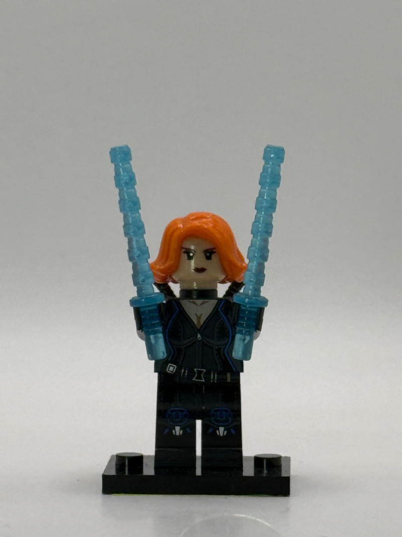 LEGO Marvel Black Widow Minifigure (Dark Orange Hair, sh0186)